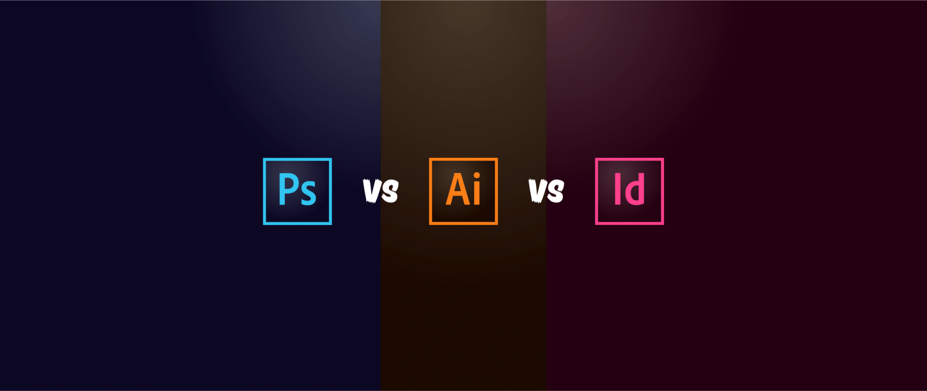 Quando si usa photshop vs illustrator vs indesign