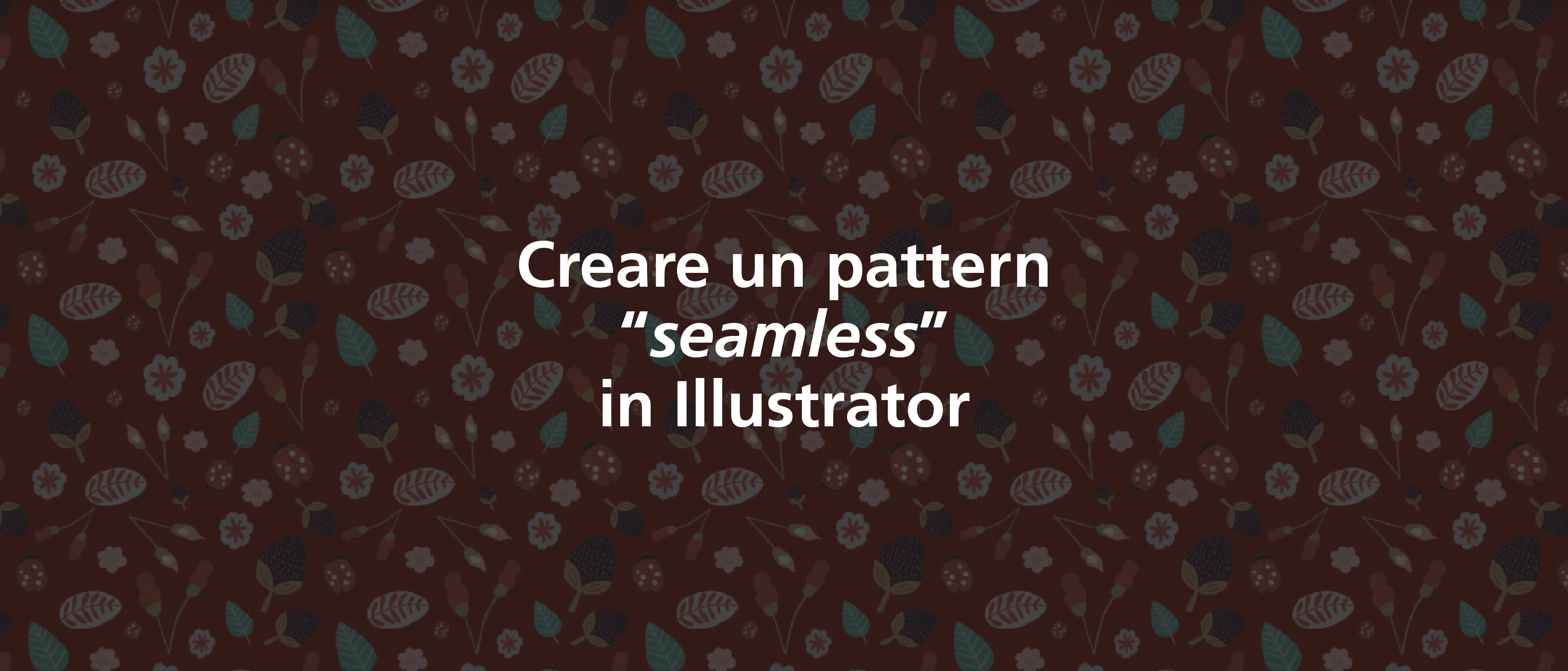 pattern infinito in illustrator