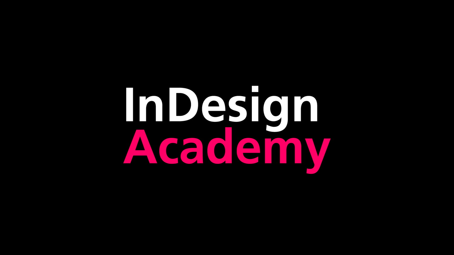 InDesign Academy
