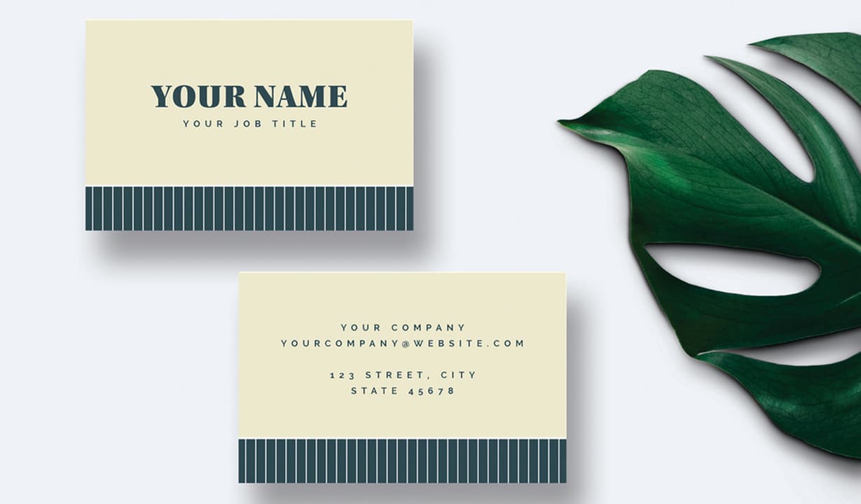Free InDesign Business Card Template Preview